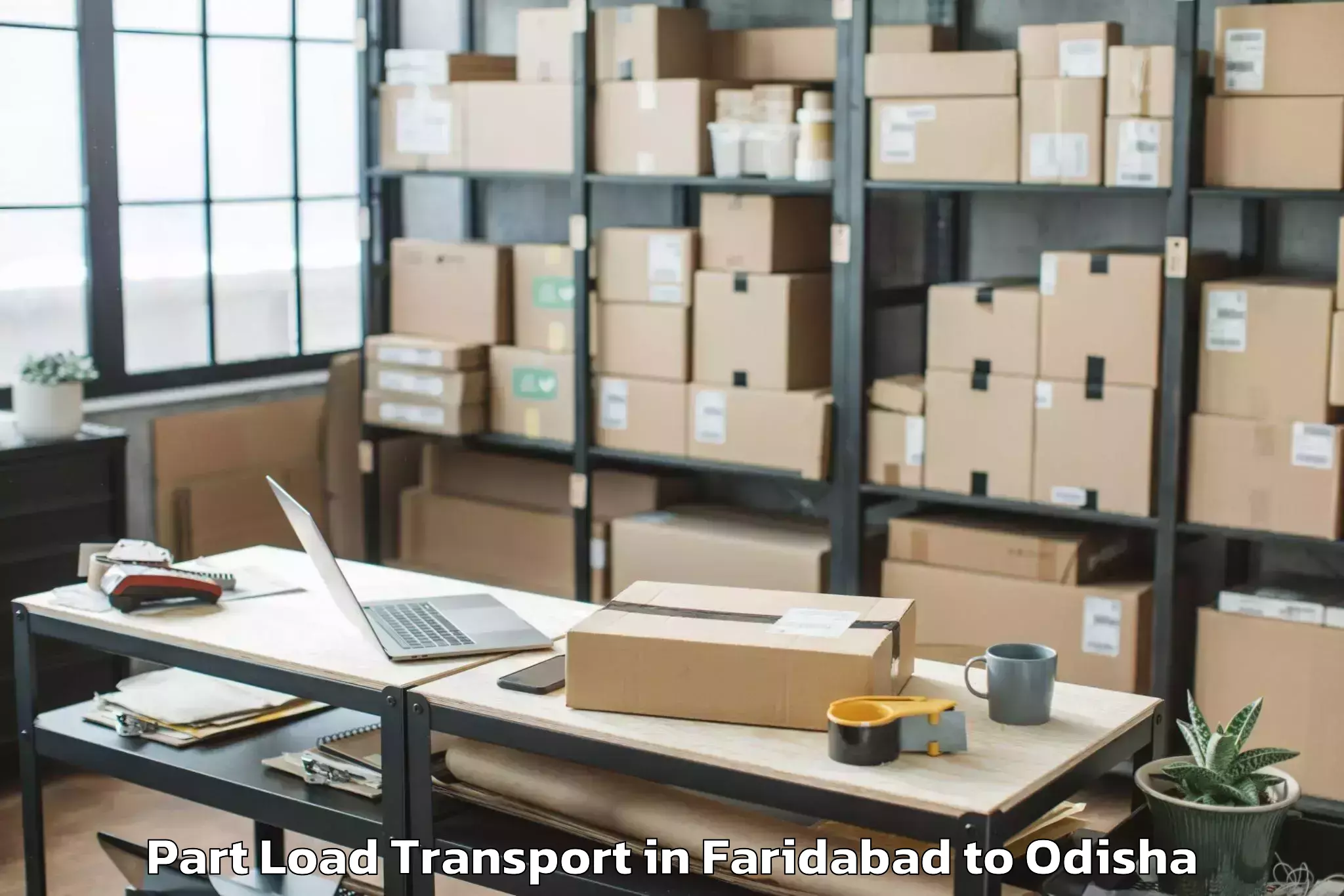 Easy Faridabad to Phulabani Part Load Transport Booking